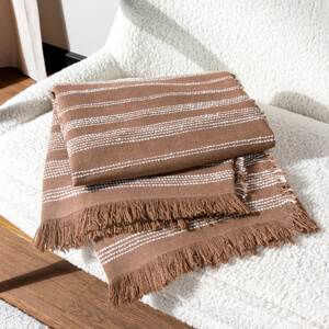 Hoem Jour Woven Fringed Throw